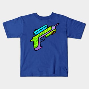 Retro Water Pistol Drawing Kids T-Shirt